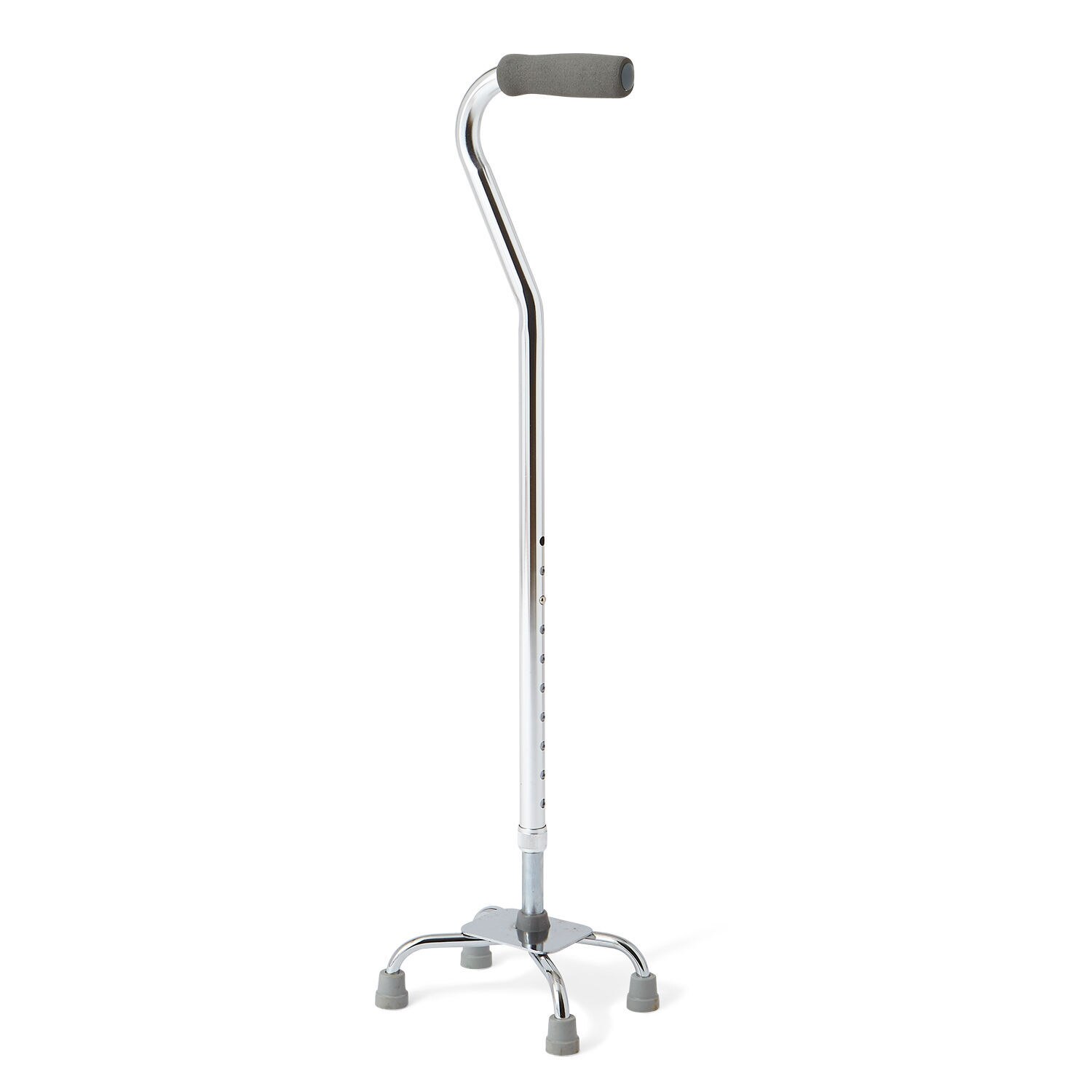 Medline Aluminum Quad Cane Chrome image.