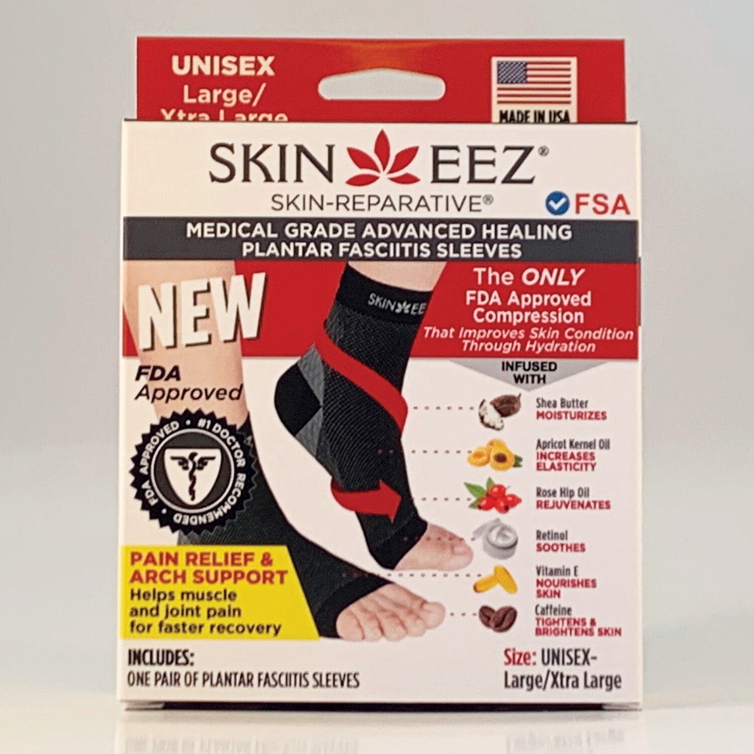 Skineez Medical Grade Plantar's Fasciitis Sleeve image.