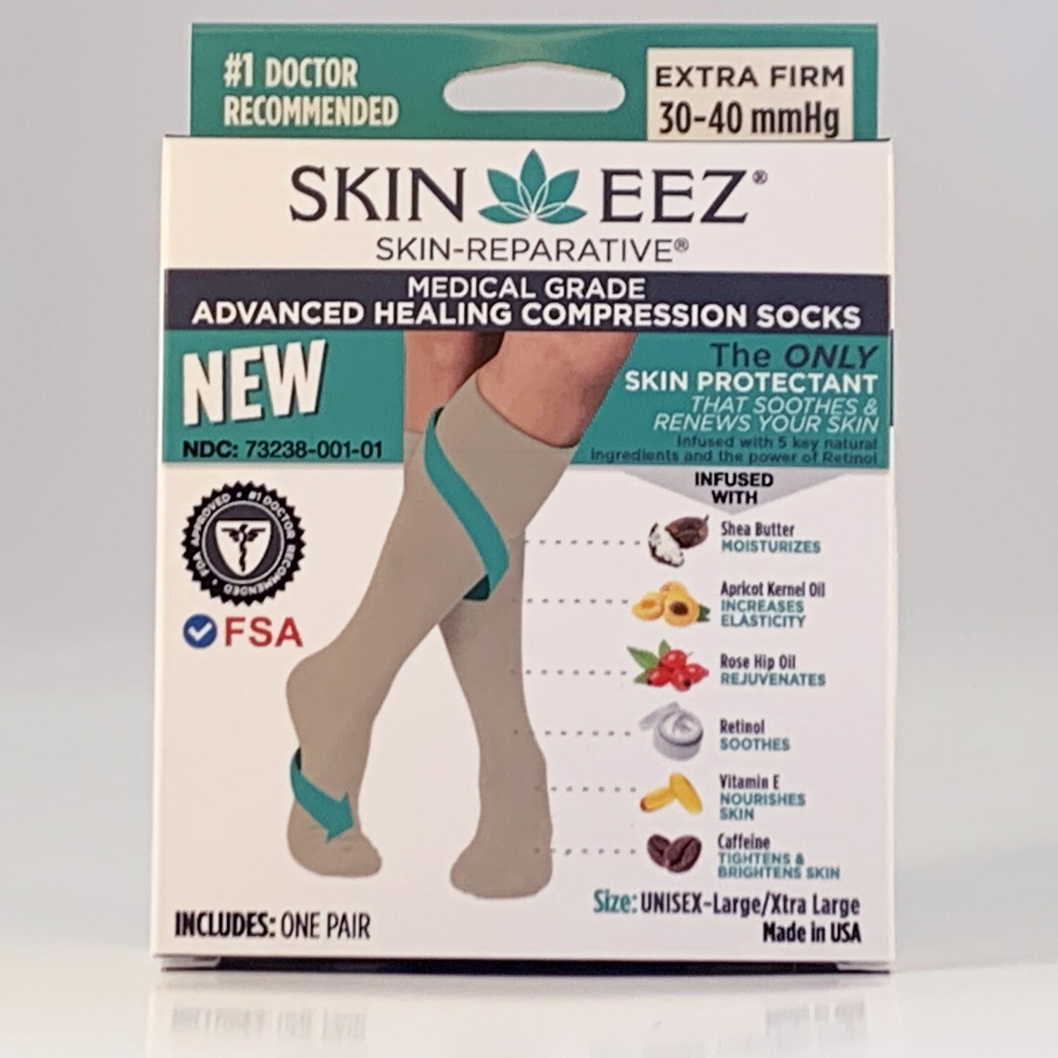 Skineez Medical Grade Compression Sock image.