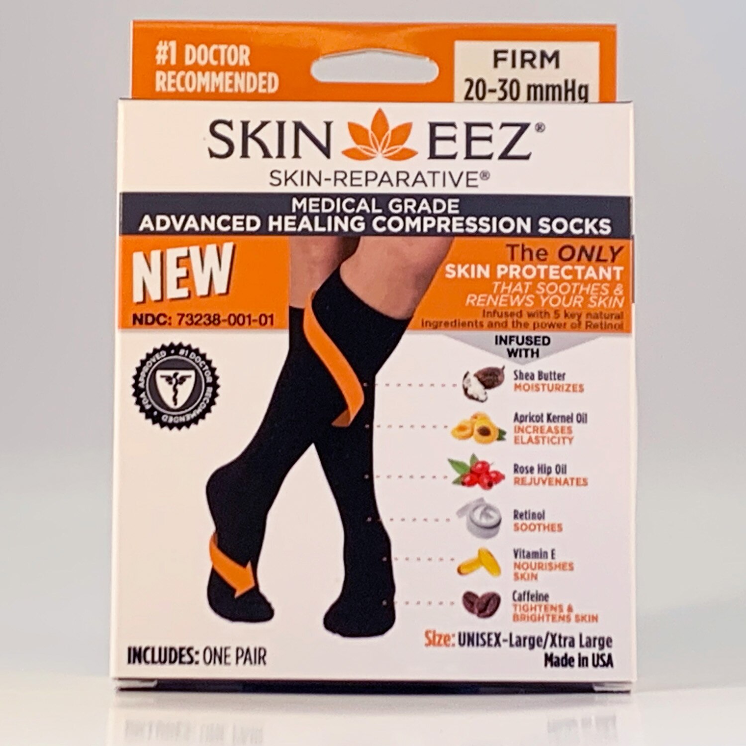Skineez Medical Grade Compression Sock image.