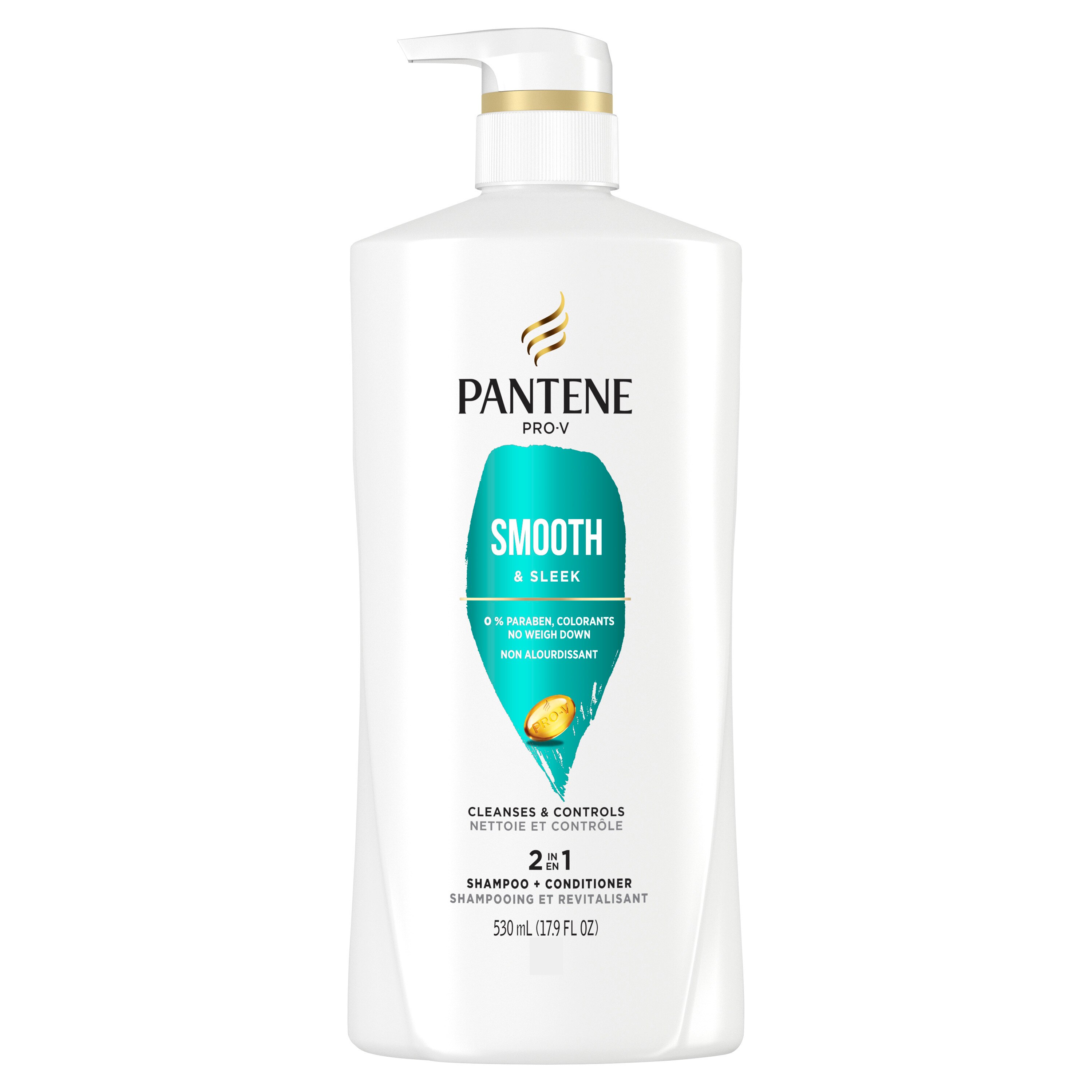 Pantene Pro-V Smooth & Sleek 2-in-1 Shampoo & Conditioner