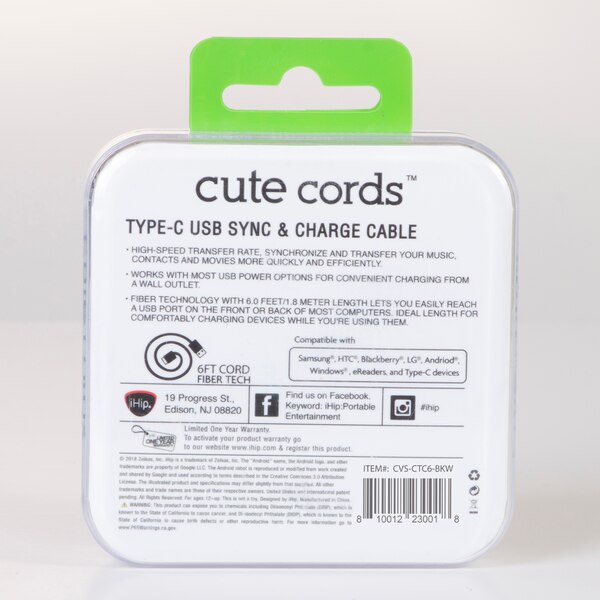 iHip Cute 6FT Cable Type C