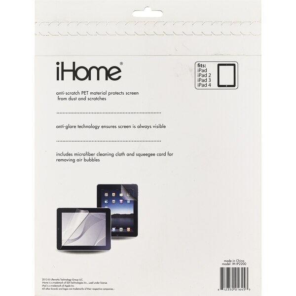 iHome Anti-Scratch Screen Shield for iPad 2 & New iPad
