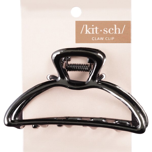 Kitsch Open Shape Claw Clip, Hematite