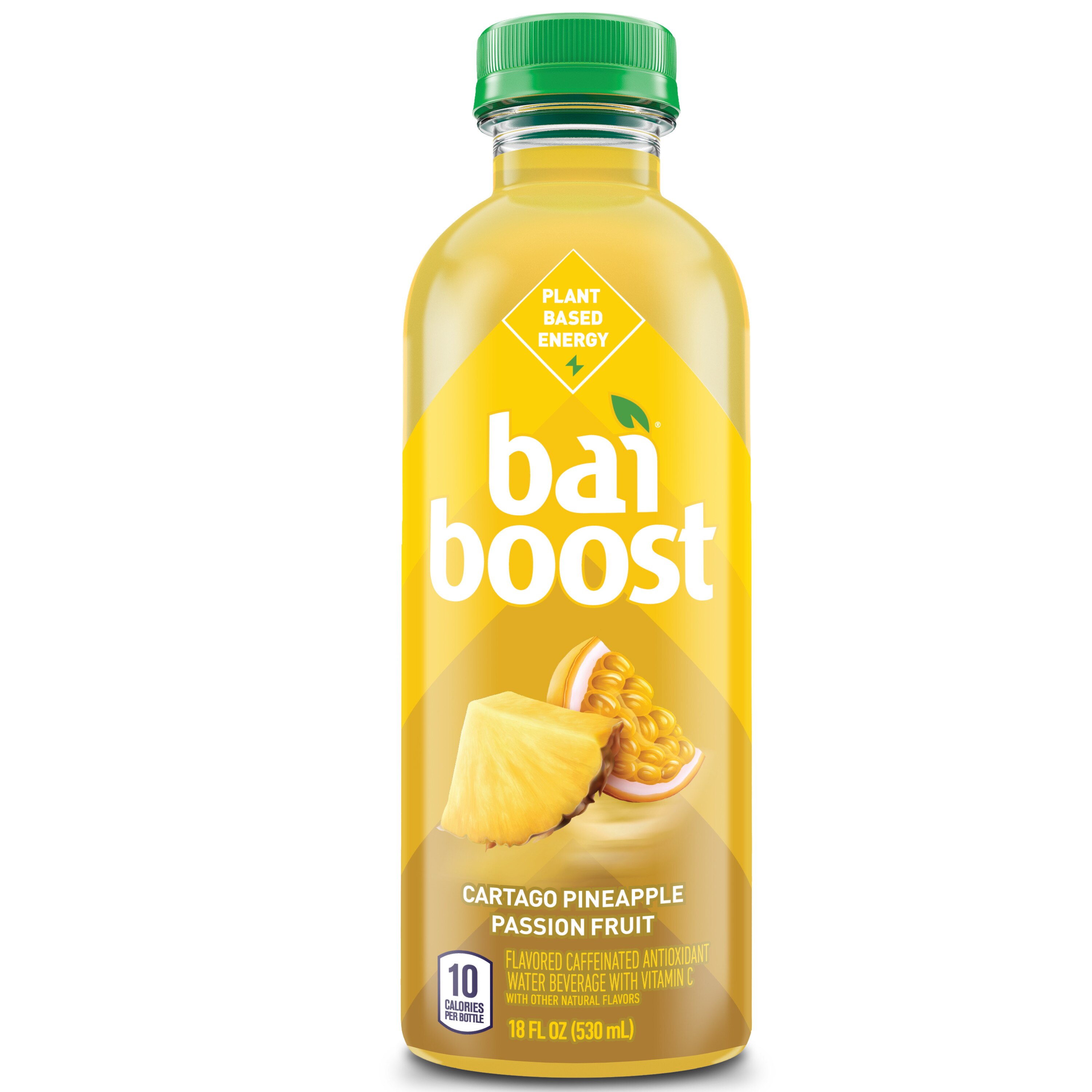 Bai Boost Cartago Pineapple Passion Fruit Antioxidant Water, 18 OZ image.
