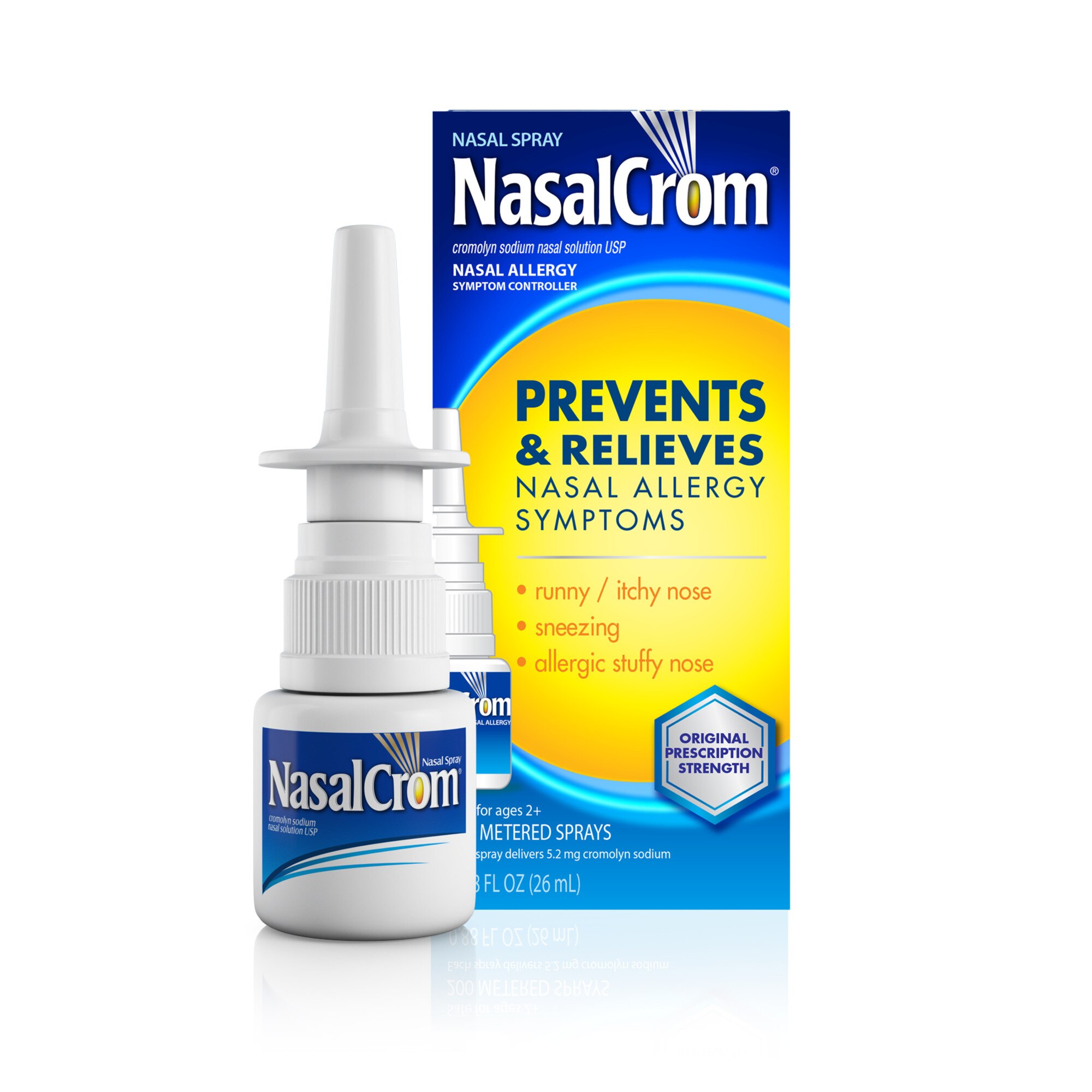 NasalCrom Allergy Nasal Spray, 8 OZ image.