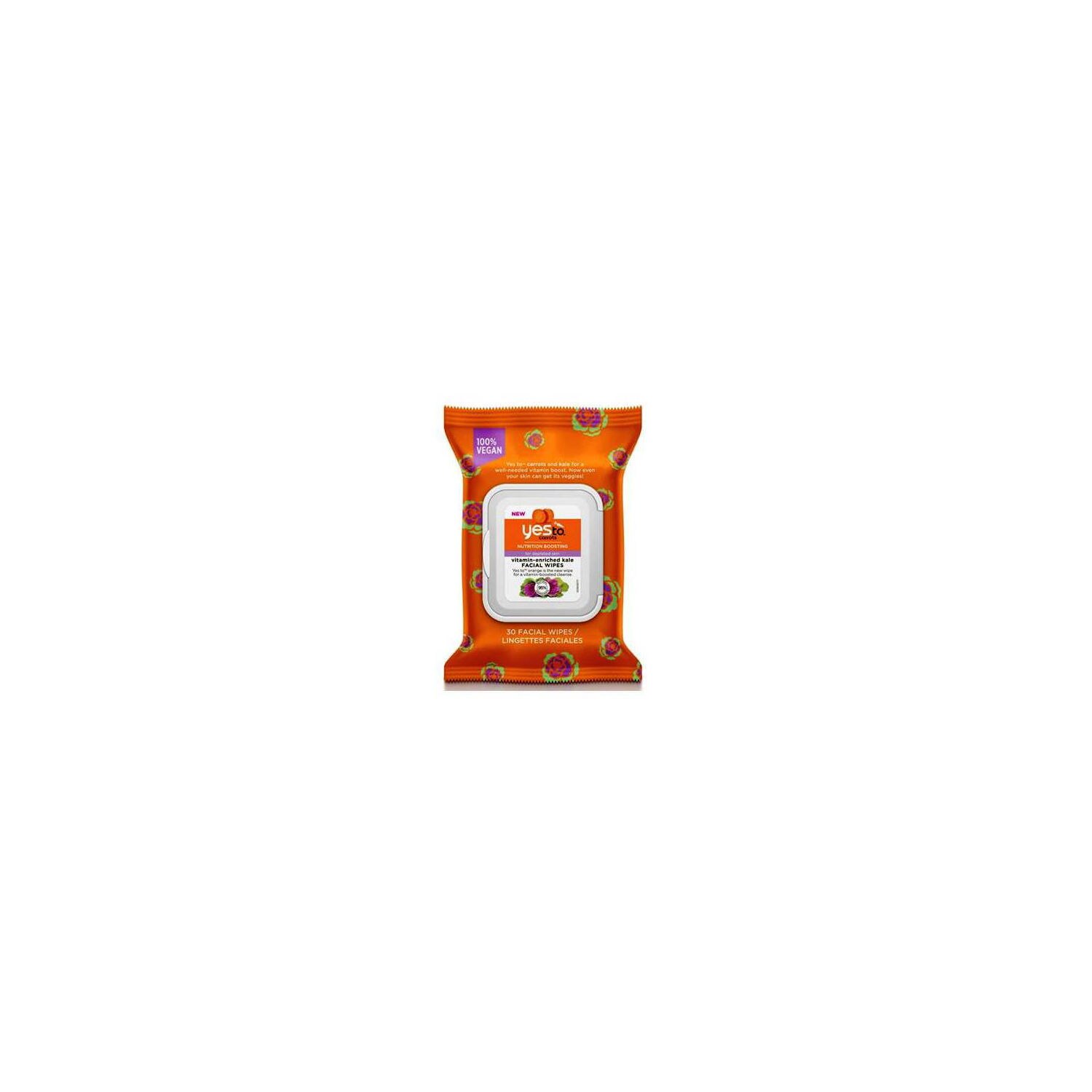 Yes To Carrots Vitamin-Enriched Kale Wipes, 30CT image.
