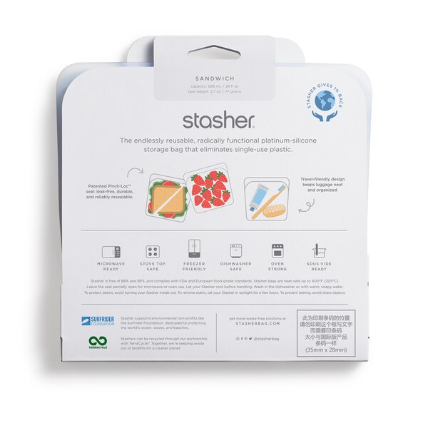 Stasher Reusable Silicone Food Storage Bags