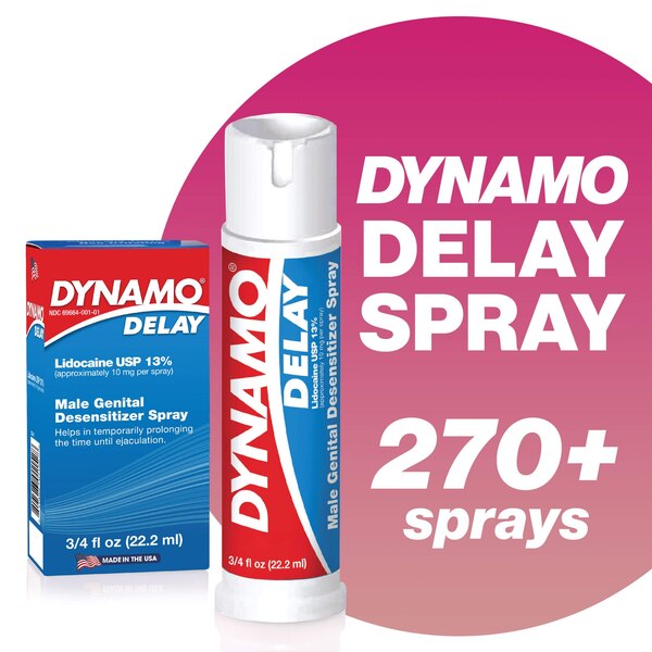 Dynamo Delay Male Desensitizing Spray with 270+ Sprays Per Bottle