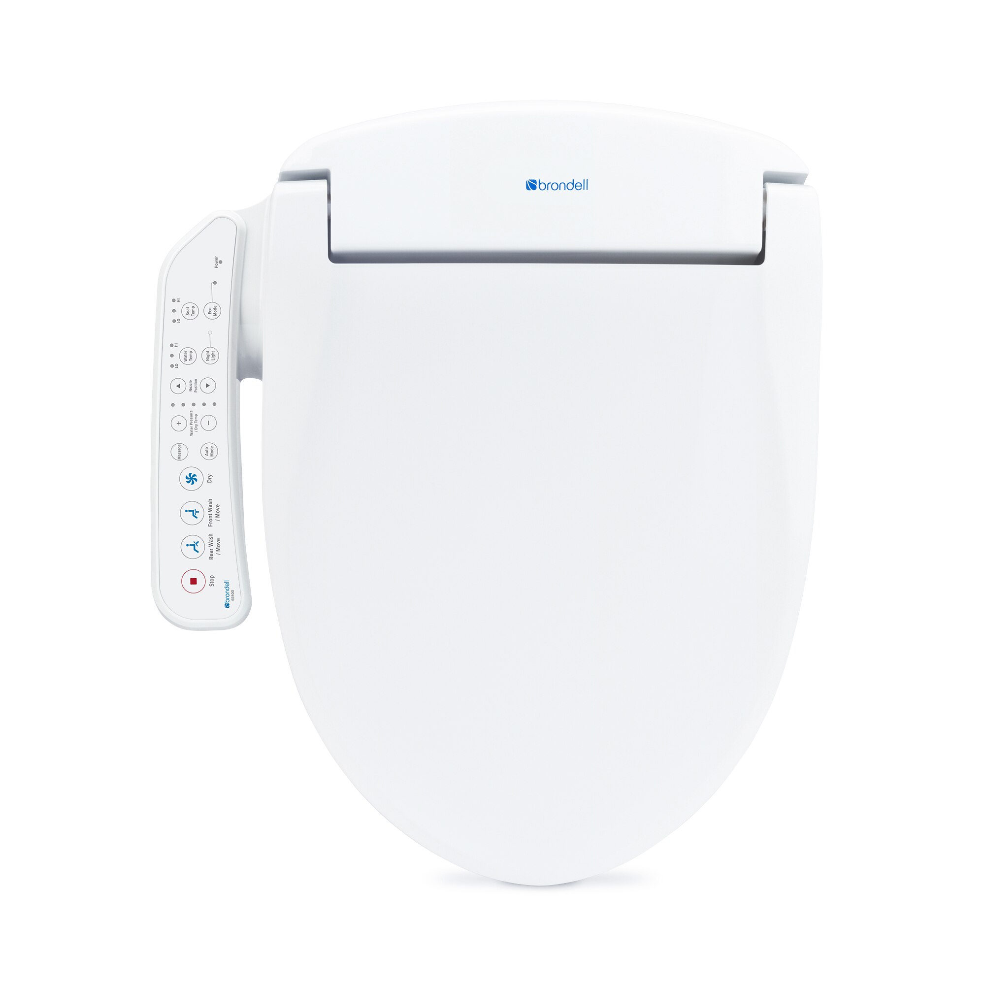 Brondell Swash SE400 Advanced Bidet Toilet Seat Elongated, White image.