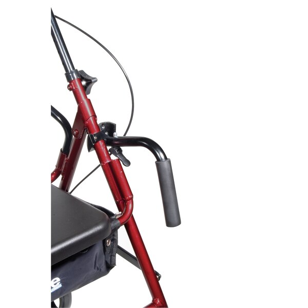 Drive Medical Duet Dual Function Transport Wheelchair Rollator Rolling Walker