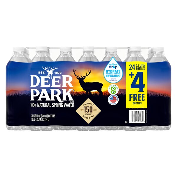 Deer Park 100% Natural Spring Water Plastic Bottle