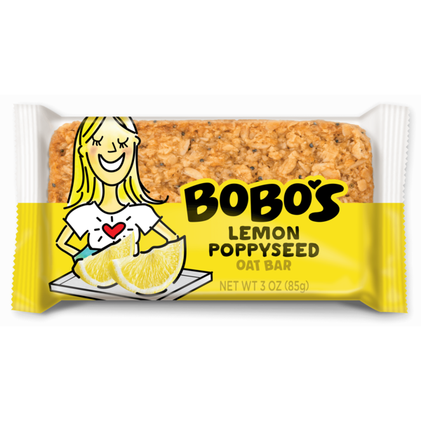 Bobo's Lemon Poppyseed Oat Bar, 3 oz