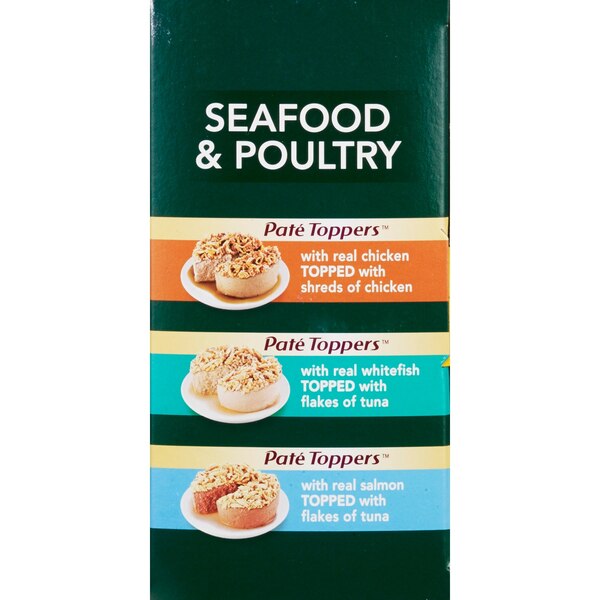Meow Mix Pate Toppers, Seafood & Poultry