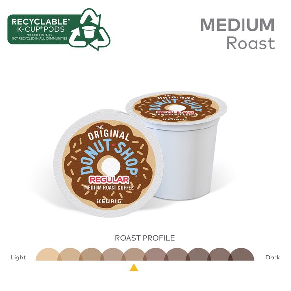 The Original Donut Shop Regular Medium Roast Coffee Keurig K-Cup Pods, 24 CT