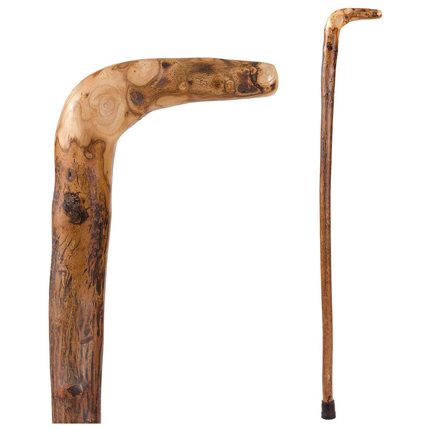 Brazos Free Form Natural Hardwood Root Handcrafted Wood Walking Cane image.