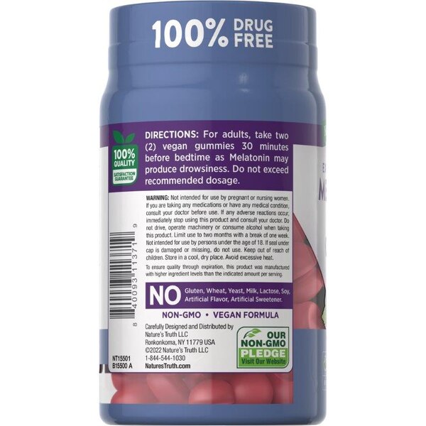 Nature's Truth Extra Strength Melatonin 10 mg Gummies