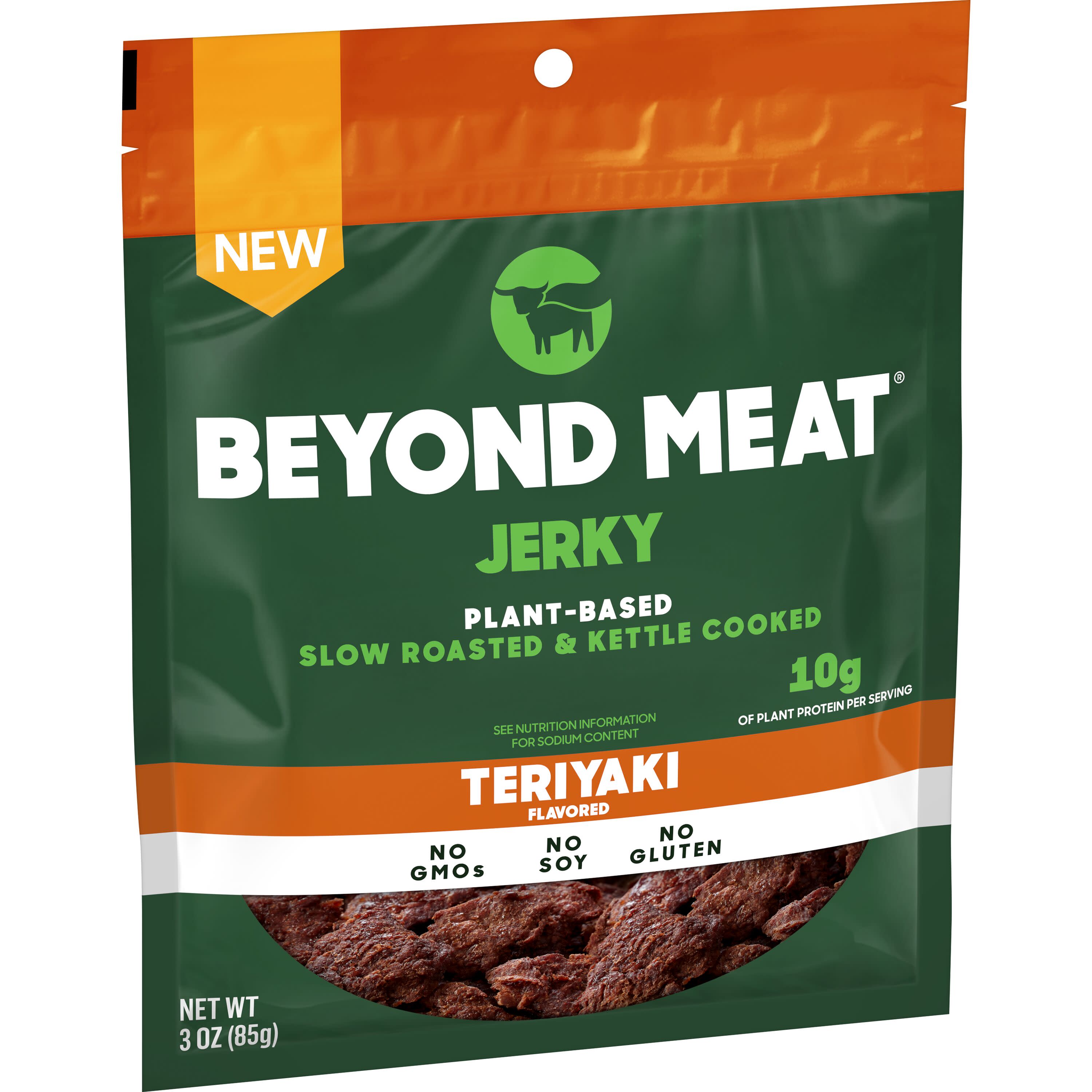 Beyond Meat Plant-Based Jerky, Teriyaki, 3 oz image.