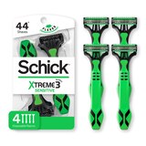 Schick Xtreme Sensitive 3-Blade Disposable Razors, 4 CT, thumbnail image 1 of 7