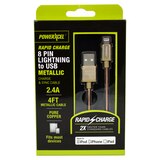 PowerXcel 4FT Lightning 2.4A Cable, thumbnail image 1 of 2