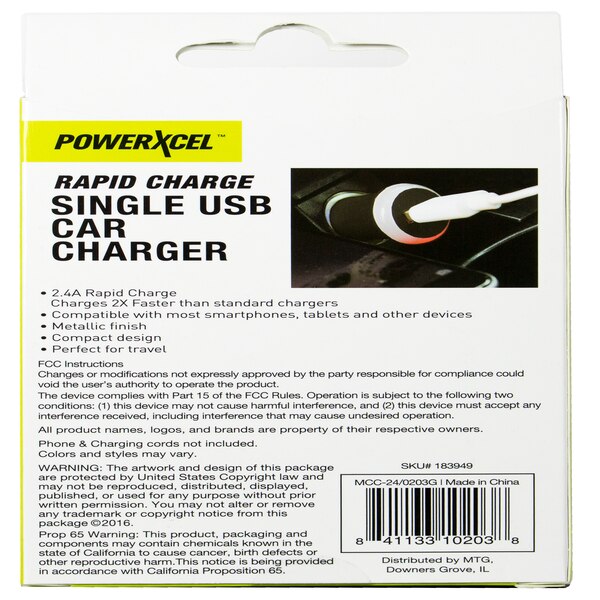 PowerXcel Car Charger 2.4A