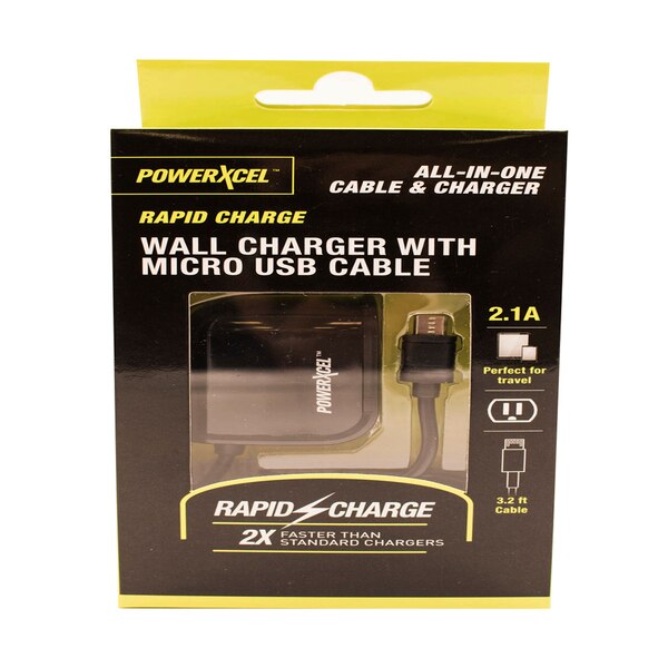 Powerxcel Wall Charger with  Micro USB cable
