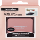 Rapid Charge 4 USB Wall Charger, Rose Gold, thumbnail image 1 of 1