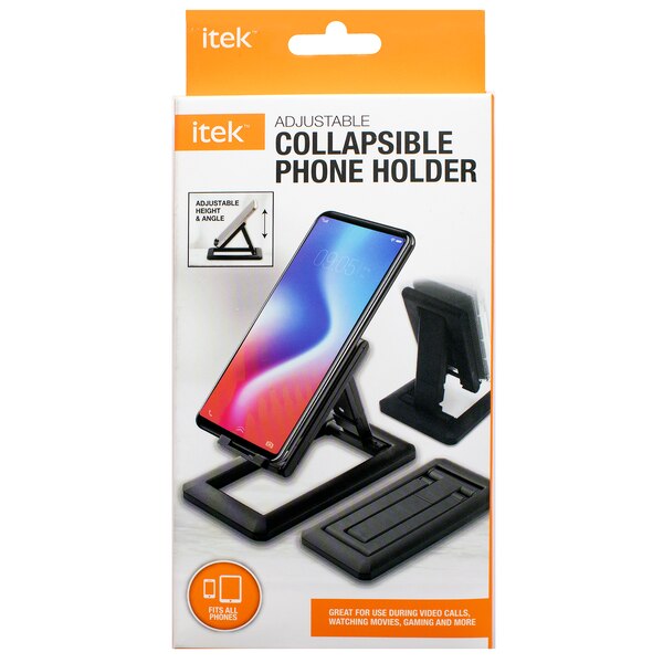 Itek Adjustable Collapsible Phone Holder