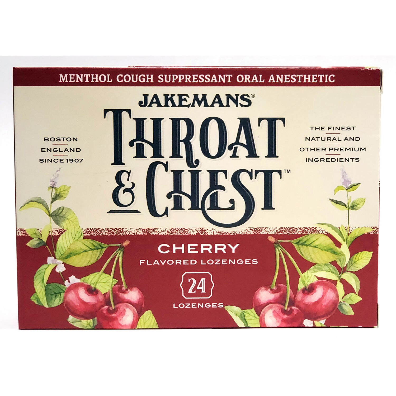 Jakemans Throat & Chest Lozenges Box, Pack of 4, 24ct image.