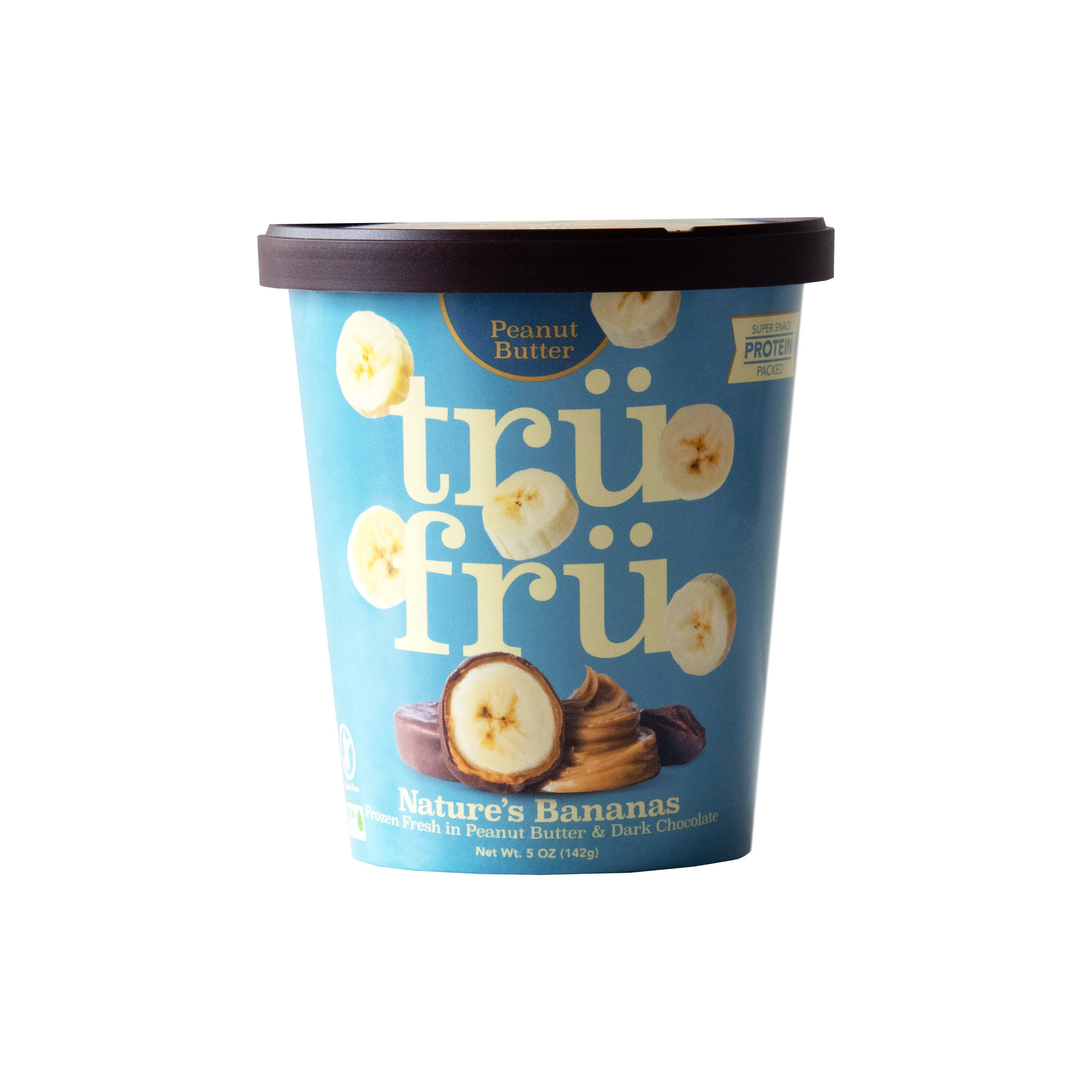 TRU FRU Bananas Hyper Chilled in Peanut Butter & Dark Chocolate, 5 oz