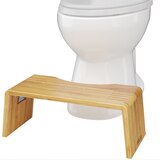 Squatty Potty Oslo Folding Bamboo Toilet Stool, thumbnail image 1 of 9