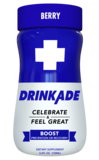 Drinkade Boost Energy Drink with Natural Caffeine, Berry 3.4oz Bottle, thumbnail image 1 of 5