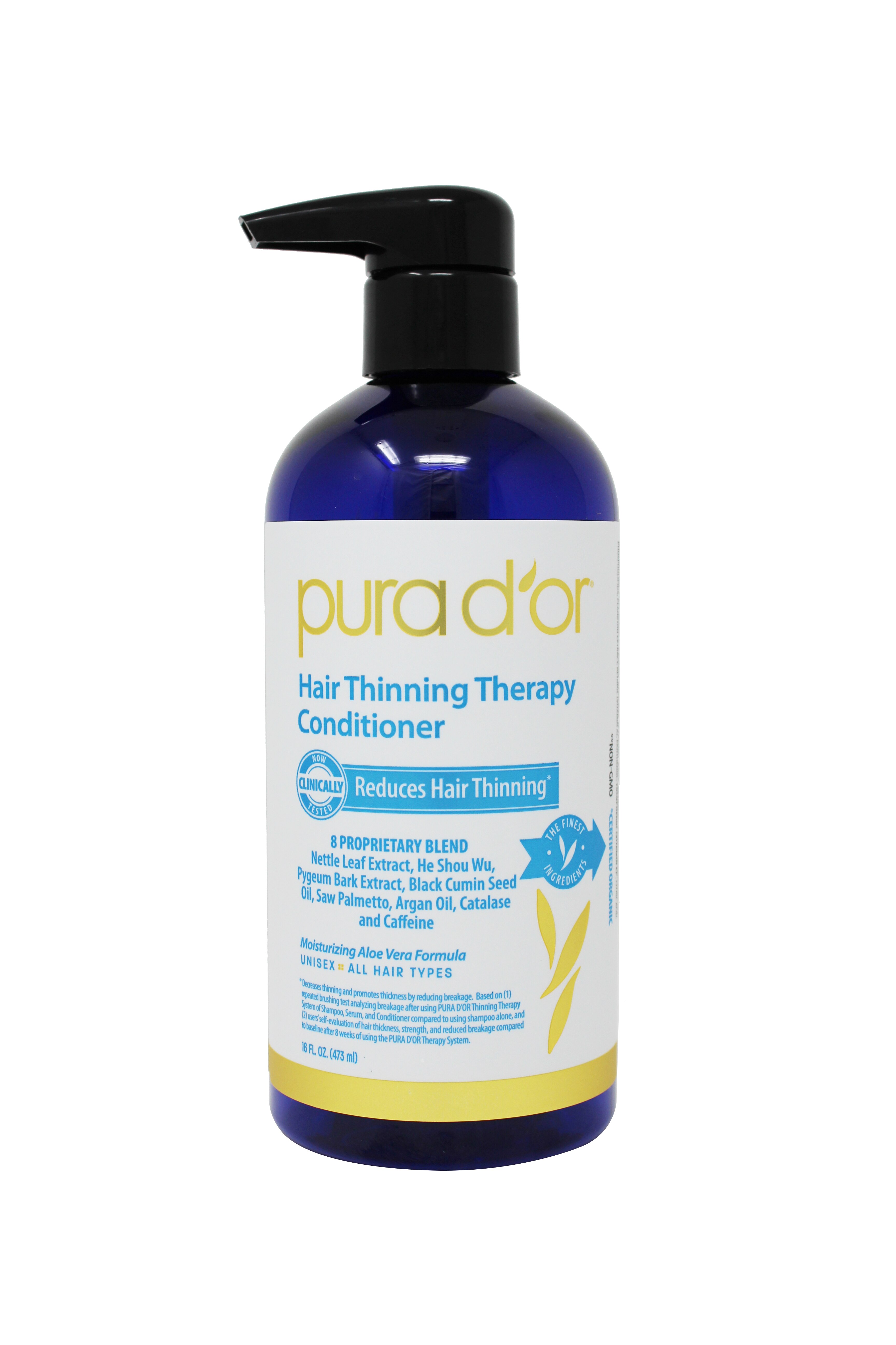 PURA D'OR Hair Thinning Therapy Conditioner, 16 OZ