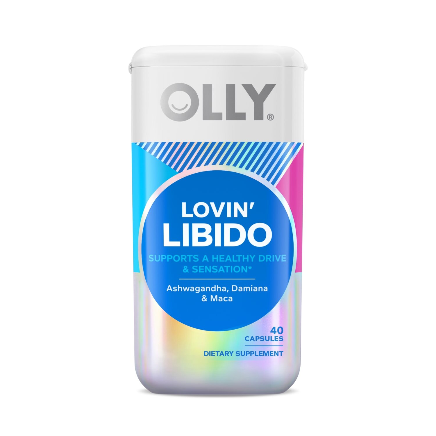 OLLY Lovin' Libido Capsule Supplement, 40CT