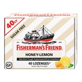 Fisherman's Friend Sugar Free Honey-Lemon Mentol Cough Suppressant/Oral Anesthetic, 40 CT, thumbnail image 1 of 5