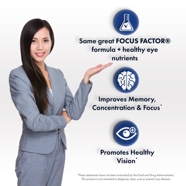 Focus Factor Nutrition for the Brain & Eyes Plus Multivitamin Tablets, 60 CT