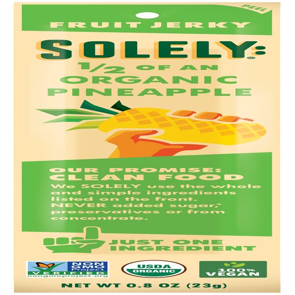 Solely Pineapple Fruit Jerky, 0.8 oz