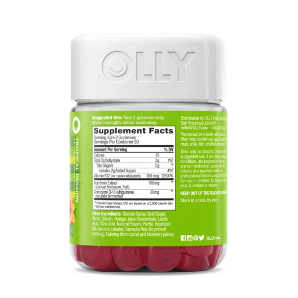 OLLY Daily Energy Gummies, 60 CT