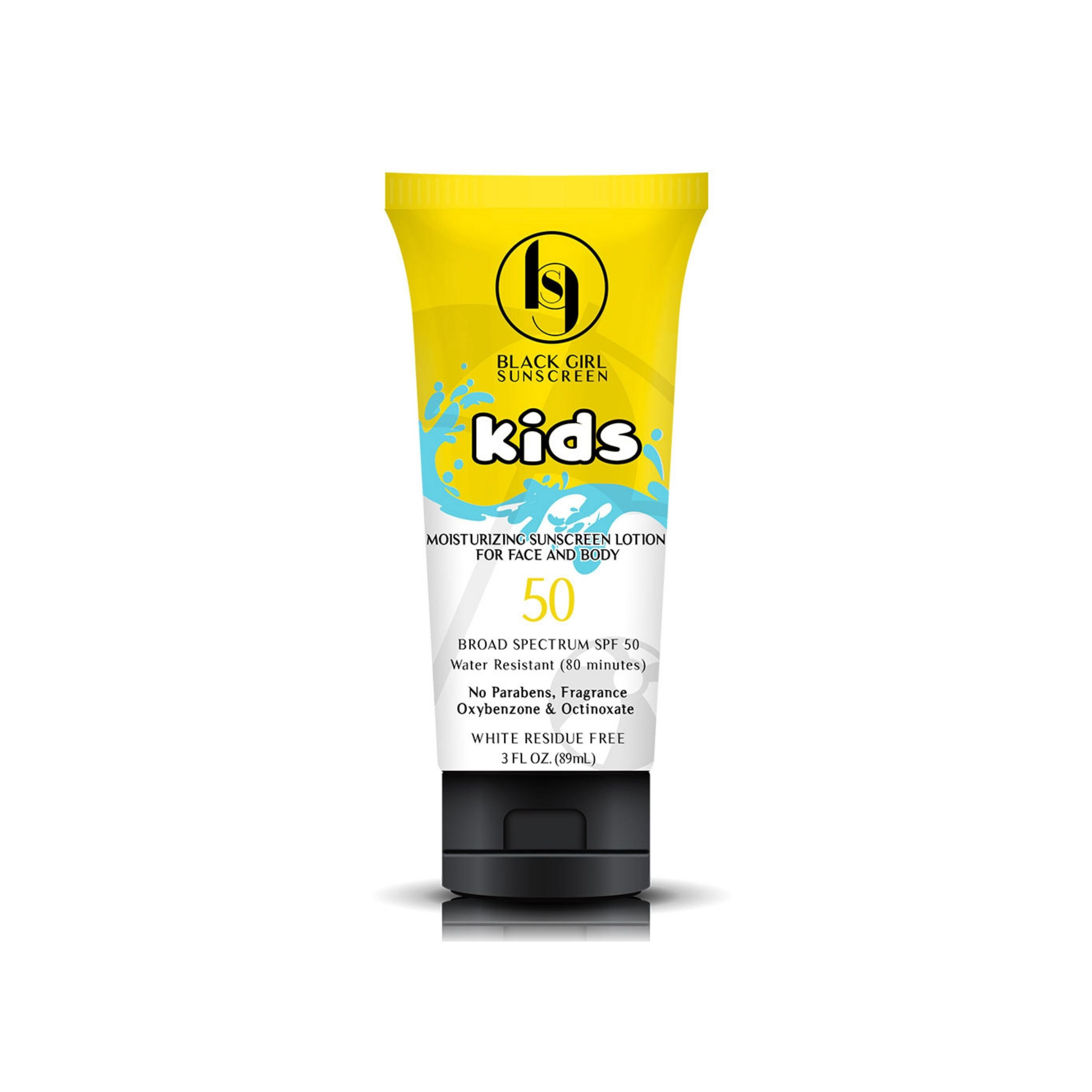 Black Girl Sunscreen for Kids Broad Spectrum SPF 50 Sunscreen Lotion, 3 OZ image.