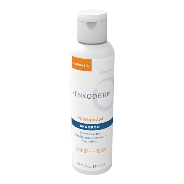 Kenkoderm Psoriasis Shampoo with 3% Salicylic Acid - 4 oz, 4 Bottles