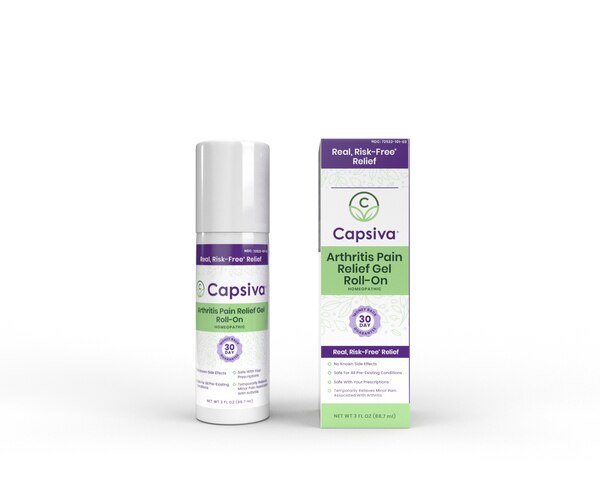 Capsiva Arthritis Pain Relief Gel Roll-On, 3 OZ