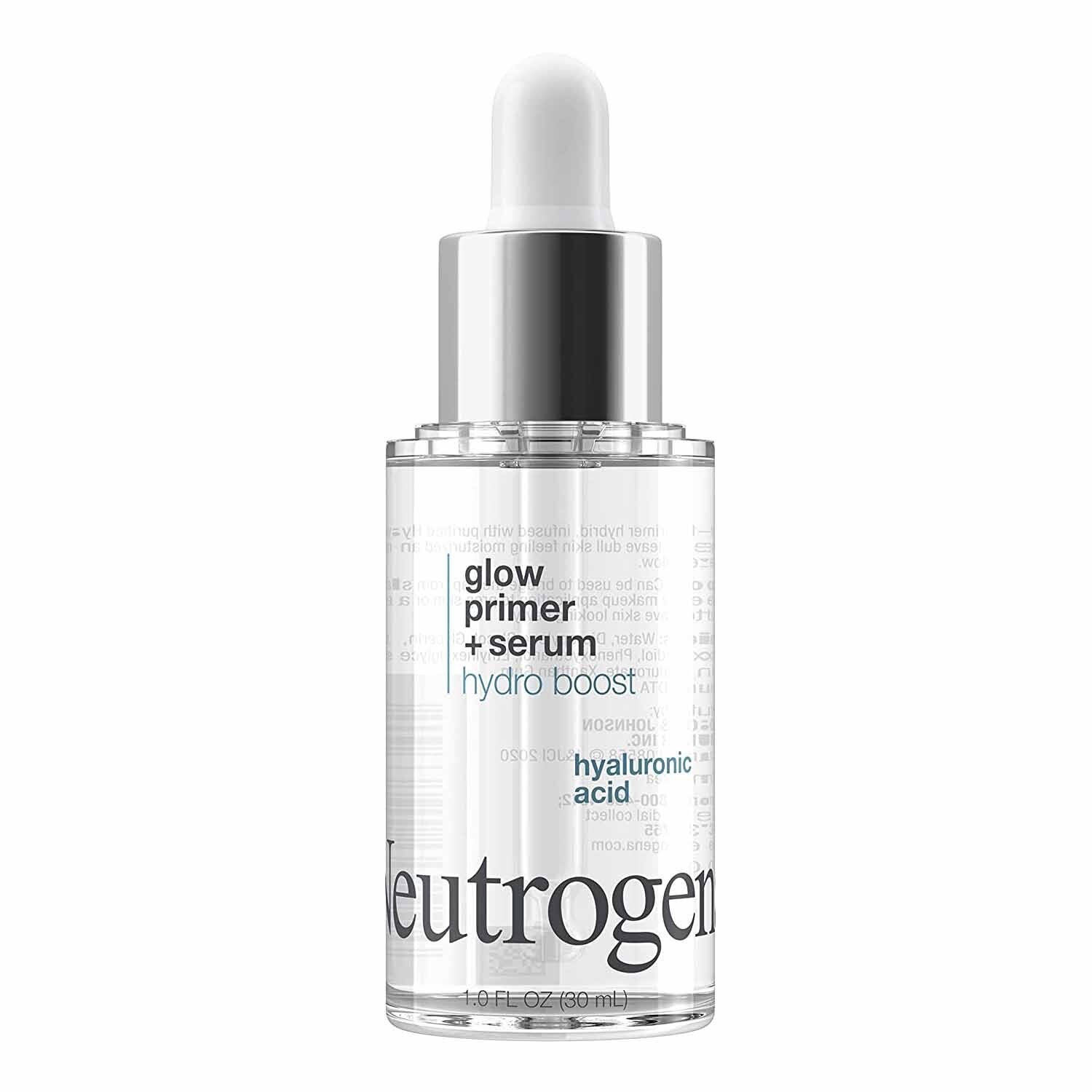 Neutrogena Hydro Boost Glow Primer + Serum, Hyaluronic Acid, 1 OZ