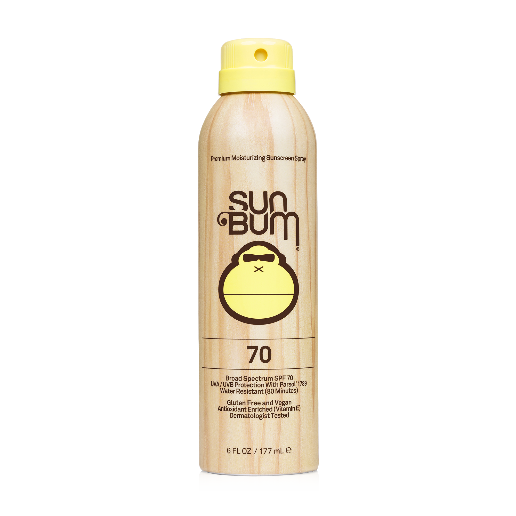 Sun Bum Original SPF 70 Sunscreen Spray, 6 OZ