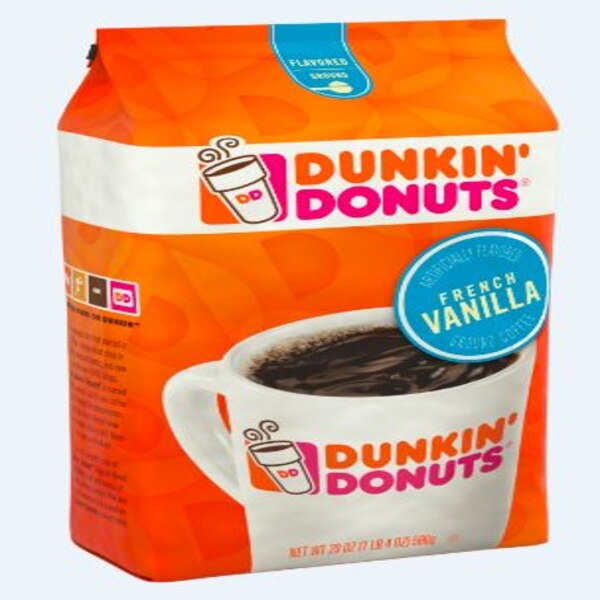 Dunkin' Ground Coffee, French Vanilla, 20 oz