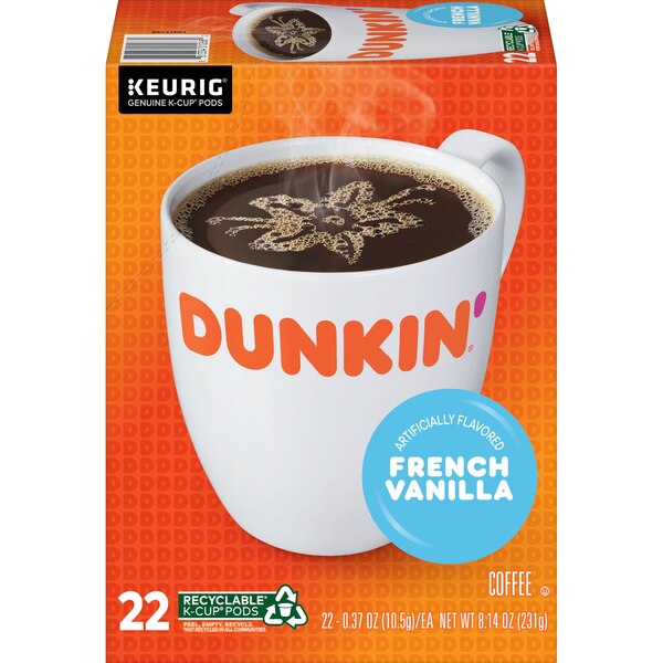 Dunkin' Original Blend, Medium Roast, Keurig K-Cup Pods, 22 ct
