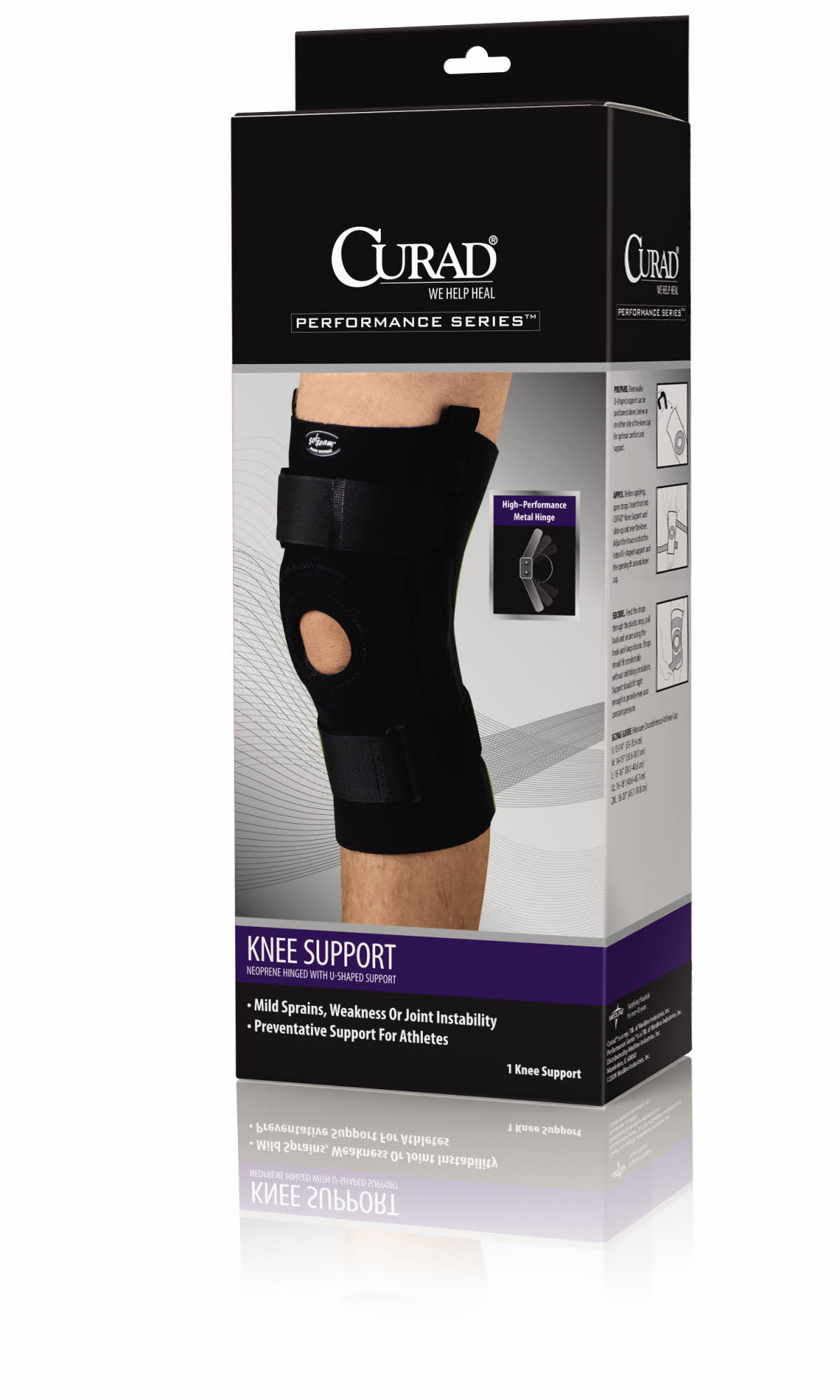 CURAD + U-Shaped Hinged Knee Supports image.
