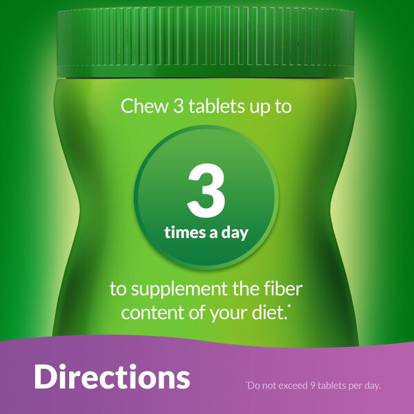 Benefiber Chewable Prebiotic Fiber Chewable Tablets