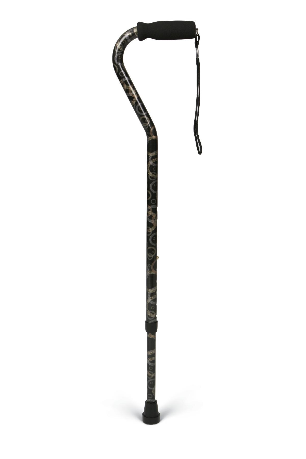 Medline Offset Handle Fashion Cane image.