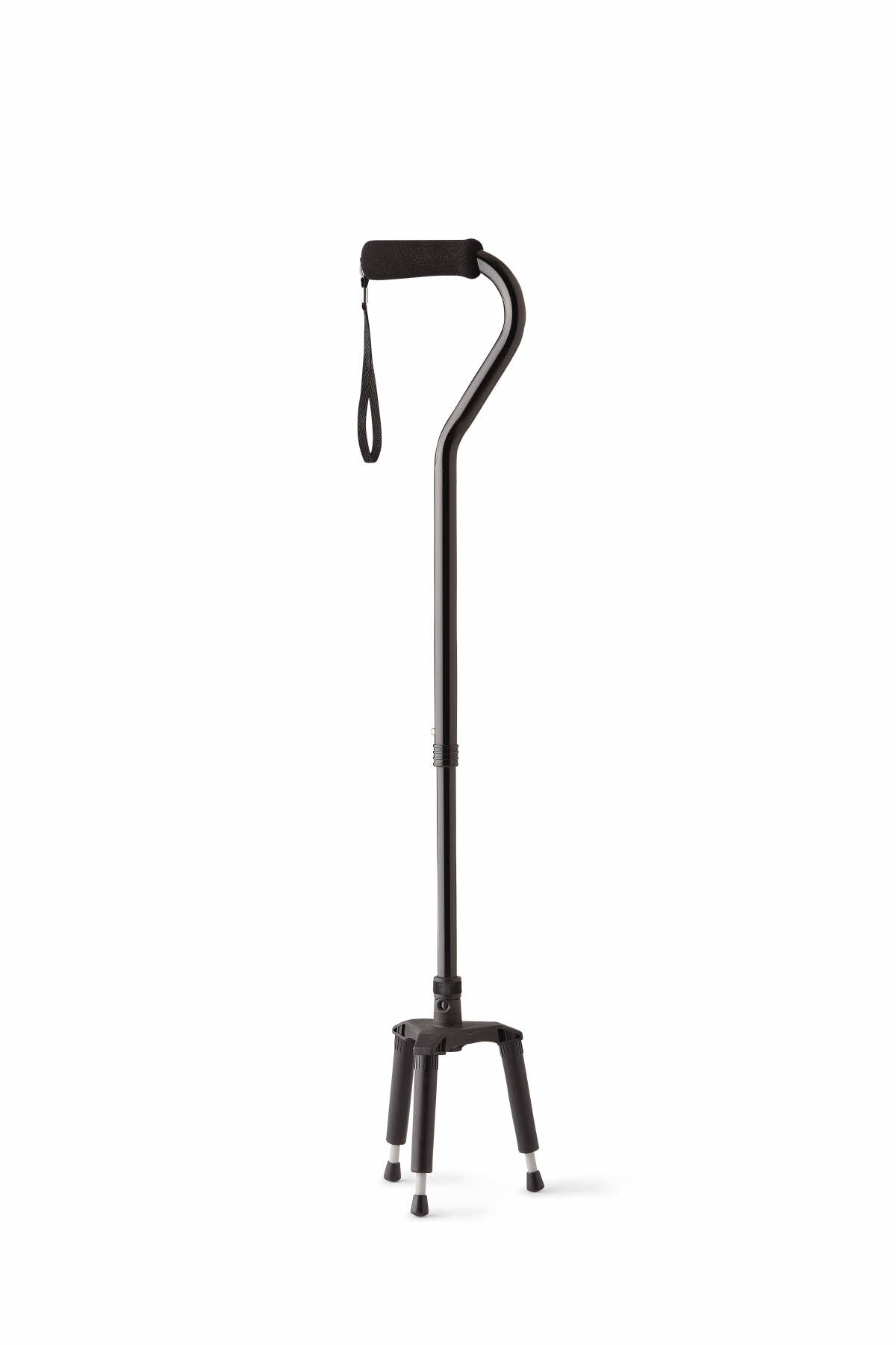 Medline Smooth Walker Cane, Black image.