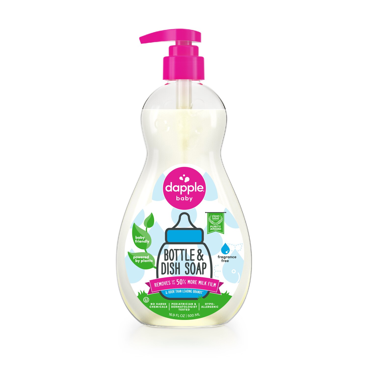 Dapple Baby Bottle & Dish Soap, 16.9 FL OZ